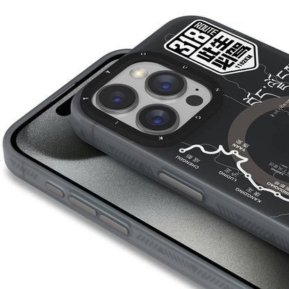 iPhone 15 Pro Max Kılıf M-safe Şarj Özellikli Youngkit 318 Road Serisi Kapak