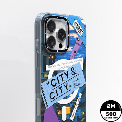 iPhone 15 Pro Max Kılıf M-safe Şarj Özellikli Youngkit A-City Serisi Kapak