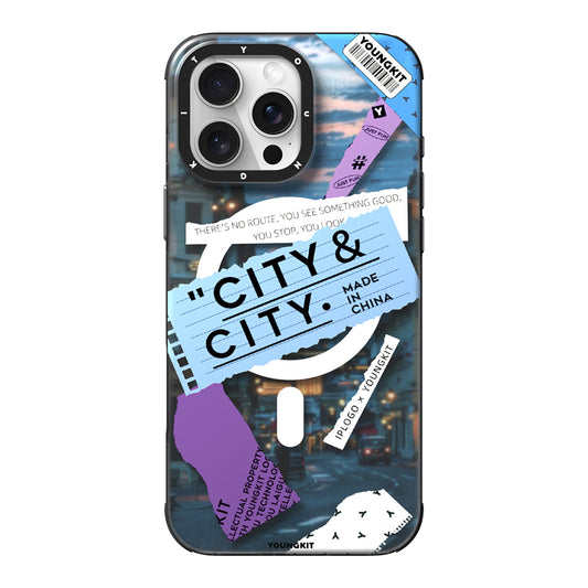 iPhone 15 Pro Max Kılıf M-safe Şarj Özellikli Youngkit A-City Serisi Kapak