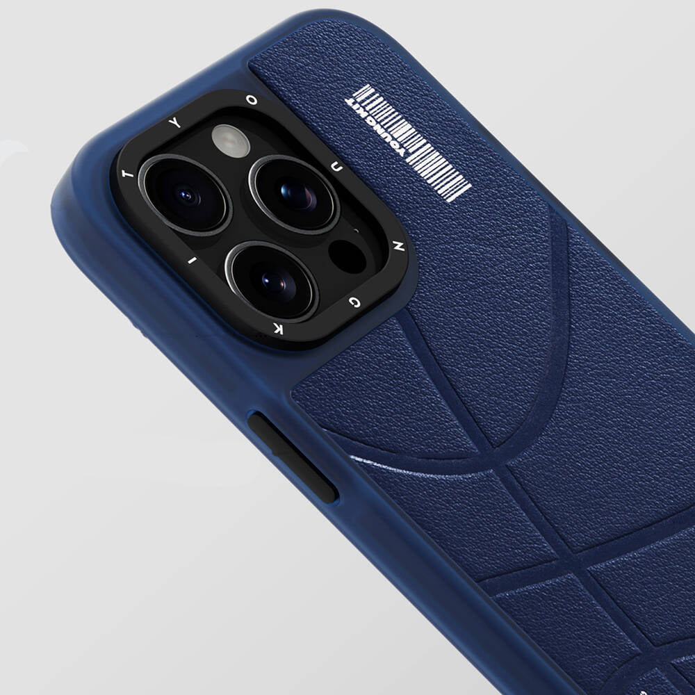 iPhone 15 Pro Max Kılıf M-safe Şarj Özellikli Youngkit Backboard Serisi Leather Kapak