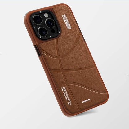 iPhone 15 Pro Max Kılıf M-safe Şarj Özellikli Youngkit Backboard Serisi Leather Kapak