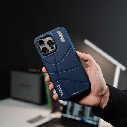 iPhone 15 Pro Max Kılıf M-safe Şarj Özellikli Youngkit Backboard Serisi Leather Kapak