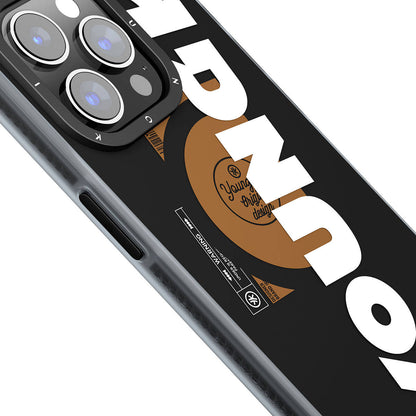 iPhone 15 Pro Max Kılıf M-safe Şarj Özellikli Youngkit Binfen Serisi Yazı Temalı Kapak