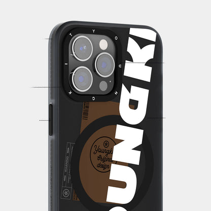 iPhone 15 Pro Max Kılıf M-safe Şarj Özellikli Youngkit Binfen Serisi Yazı Temalı Kapak