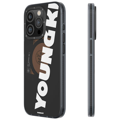 iPhone 15 Pro Max Kılıf M-safe Şarj Özellikli Youngkit Binfen Serisi Yazı Temalı Kapak