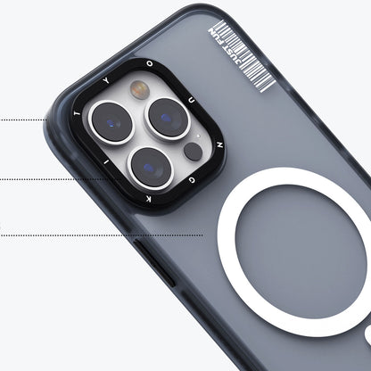 iPhone 15 Pro Max Kılıf M-safe Şarj Özellikli Youngkit Colored Sand Serisi Kapak