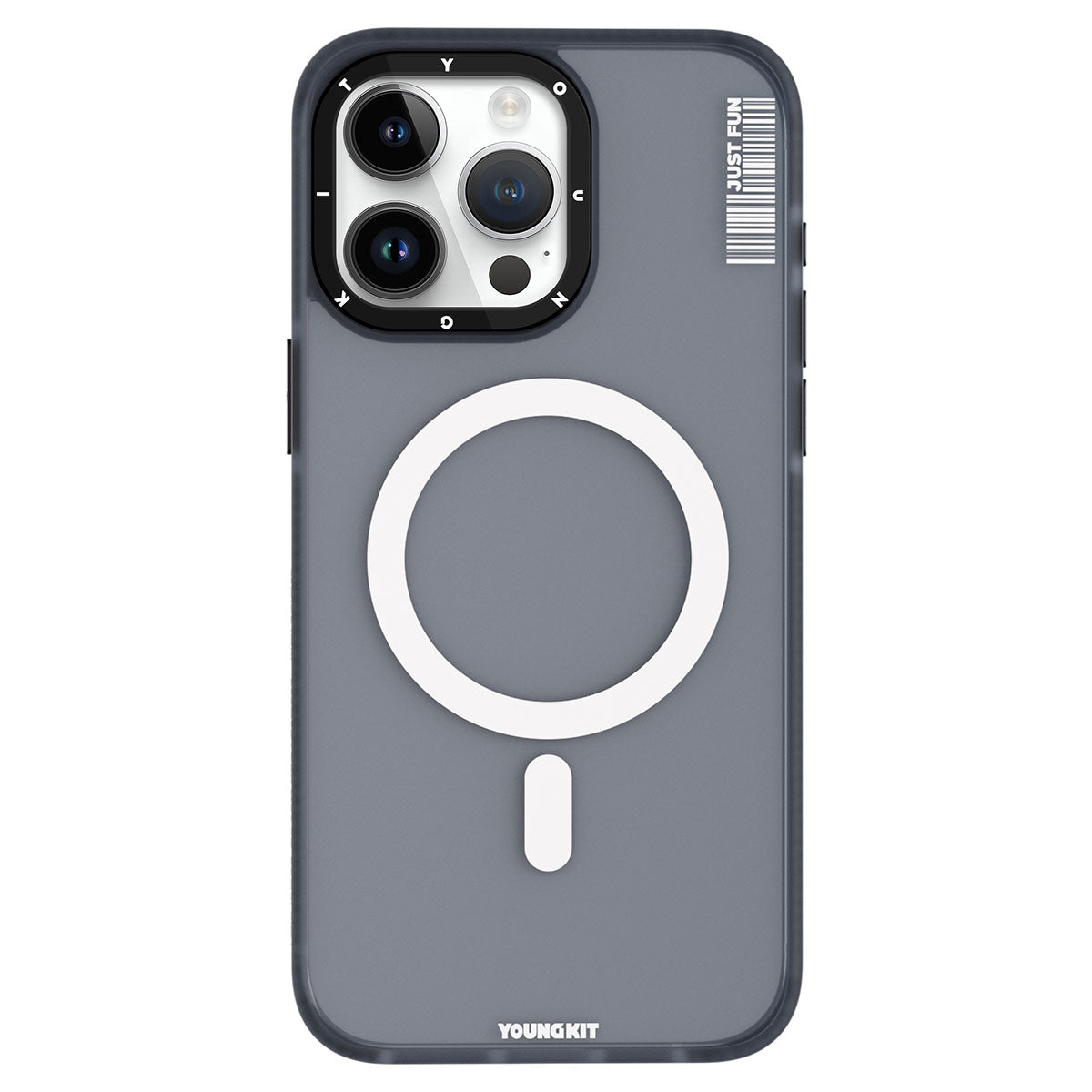 iPhone 15 Pro Max Kılıf M-safe Şarj Özellikli Youngkit Colored Sand Serisi Kapak