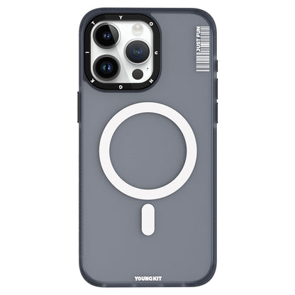 iPhone 15 Pro Max Kılıf M-safe Şarj Özellikli Youngkit Colored Sand Serisi Kapak
