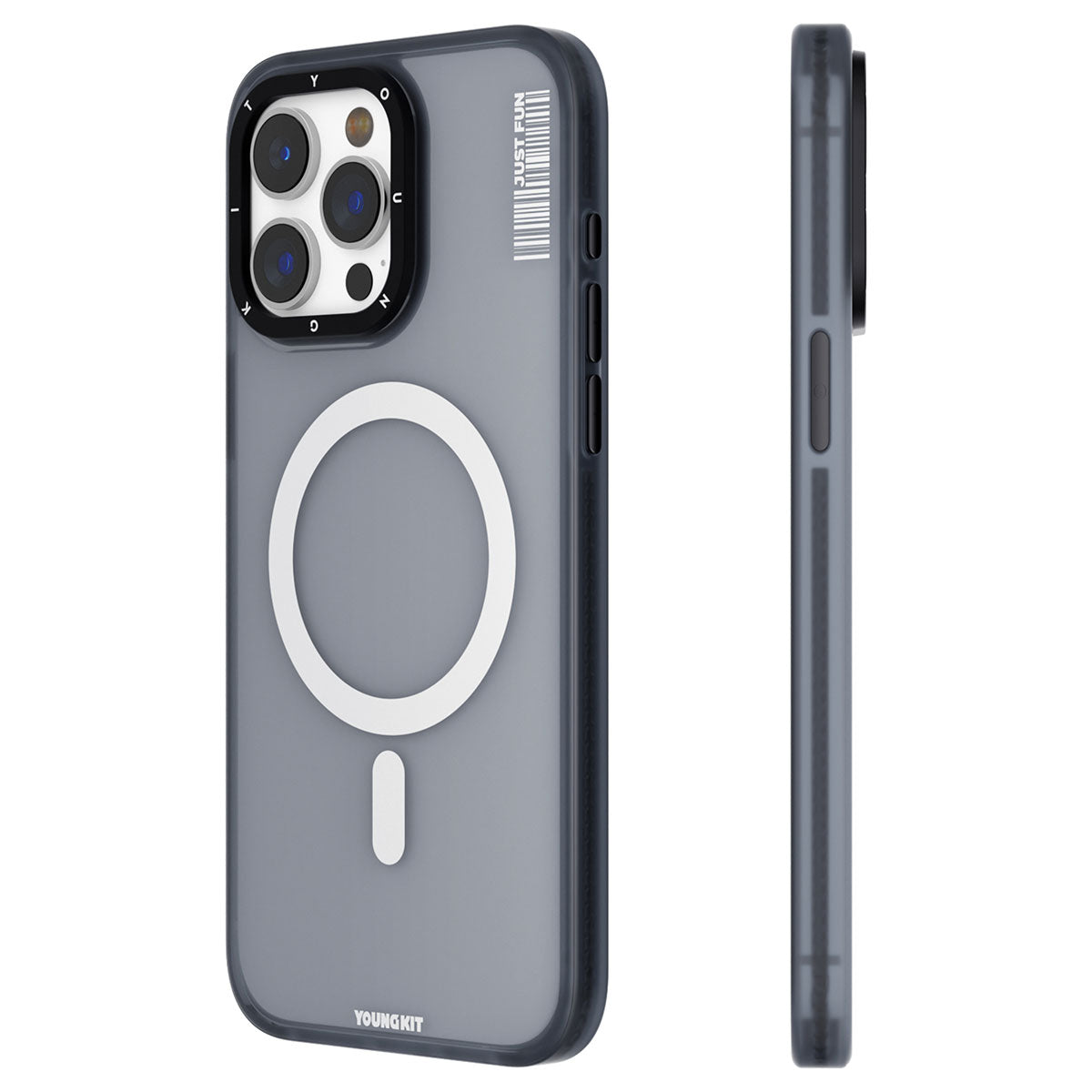 iPhone 15 Pro Max Kılıf M-safe Şarj Özellikli Youngkit Colored Sand Serisi Kapak