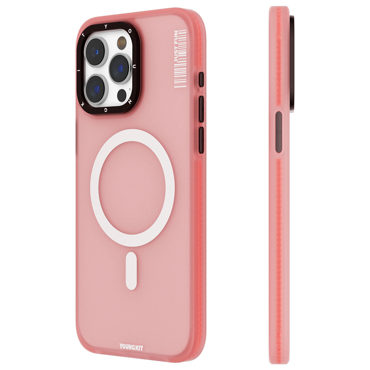 iPhone 15 Pro Max Kılıf M-safe Şarj Özellikli Youngkit Colored Sand Serisi Kapak