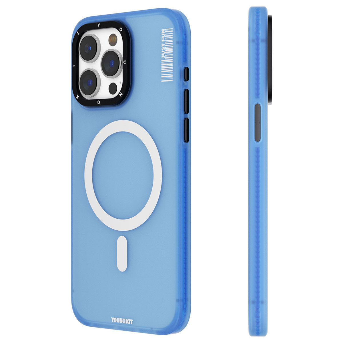 iPhone 15 Pro Max Kılıf M-safe Şarj Özellikli Youngkit Colored Sand Serisi Kapak