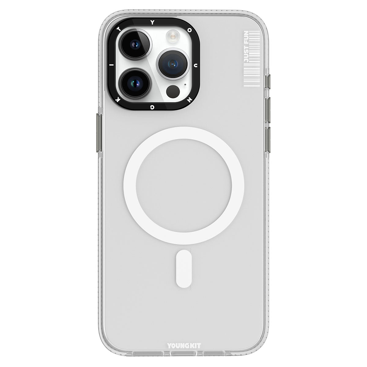 iPhone 15 Pro Max Kılıf M-safe Şarj Özellikli YoungKit Crystal Color Serisi Kapak