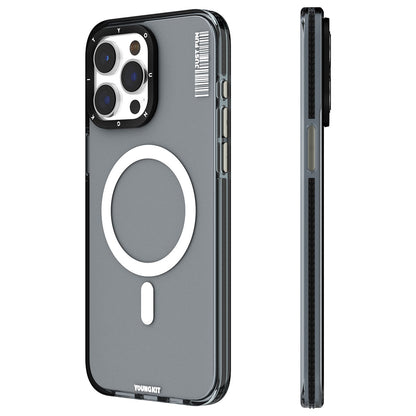iPhone 15 Pro Max Kılıf M-safe Şarj Özellikli YoungKit Crystal Color Serisi Kapak
