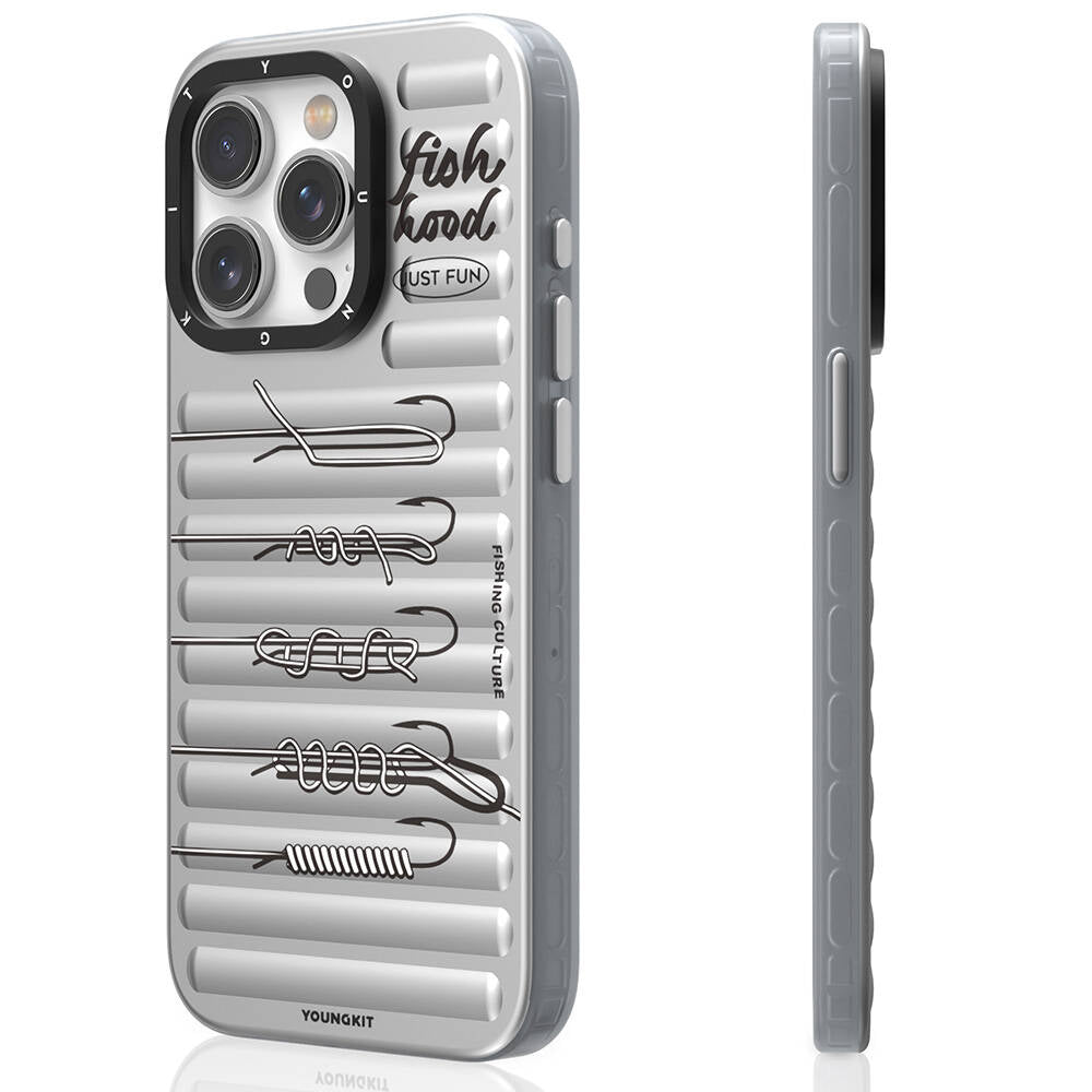 iPhone 15 Pro Max Kılıf M-safe Şarj Özellikli Youngkit Fishing Serisi Kapak