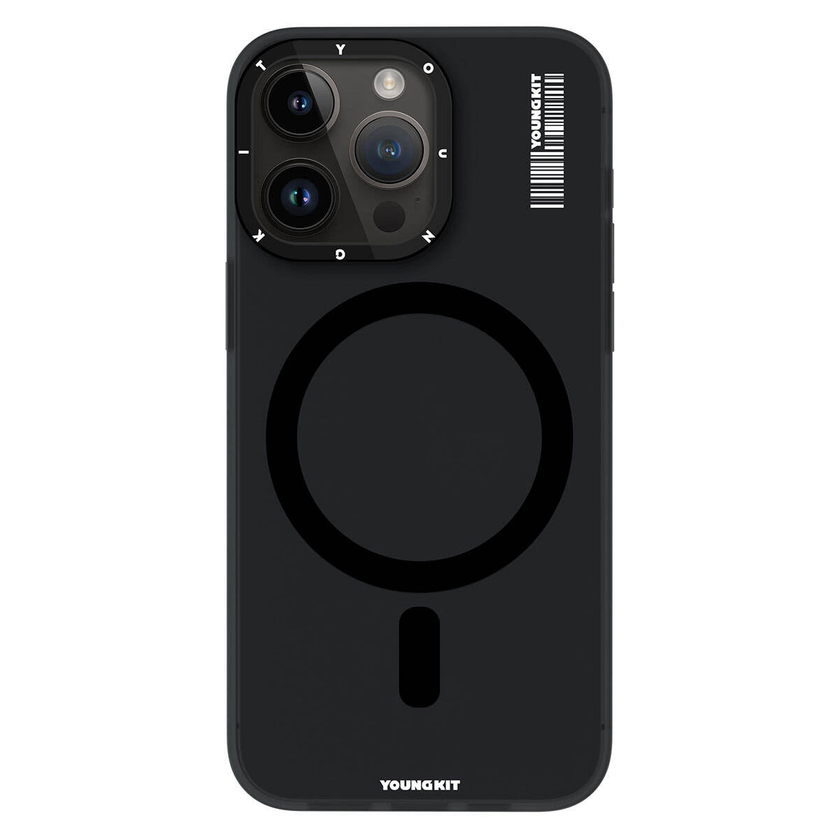 iPhone 15 Pro Max Kılıf M-safe Şarj Özellikli Youngkit Hidden Sand Serisi Kapak