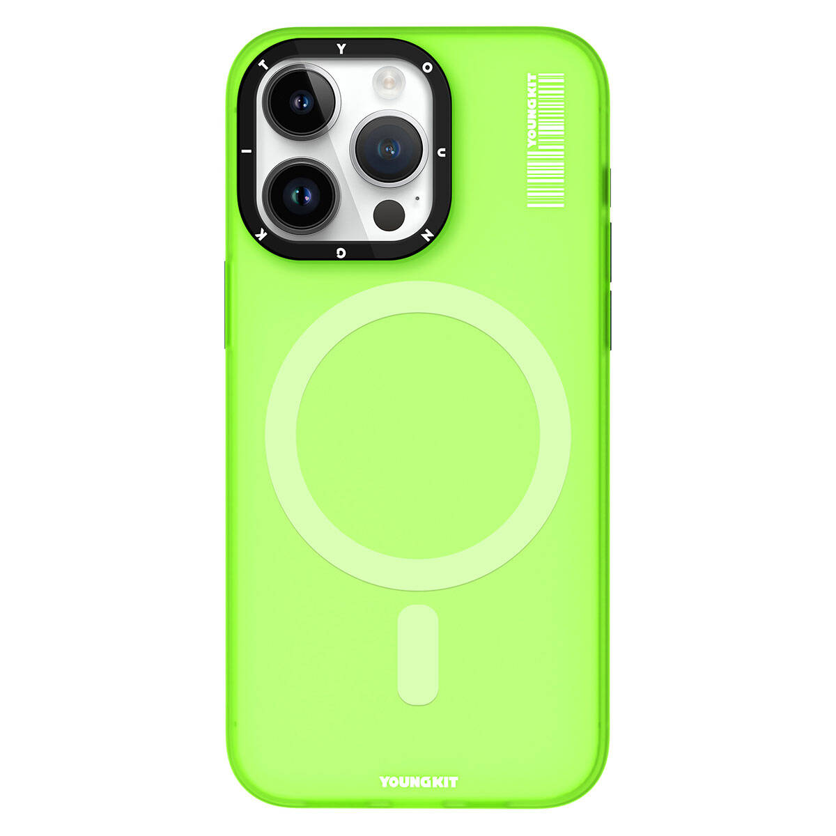 iPhone 15 Pro Max Kılıf M-safe Şarj Özellikli Youngkit Hidden Sand Serisi Kapak