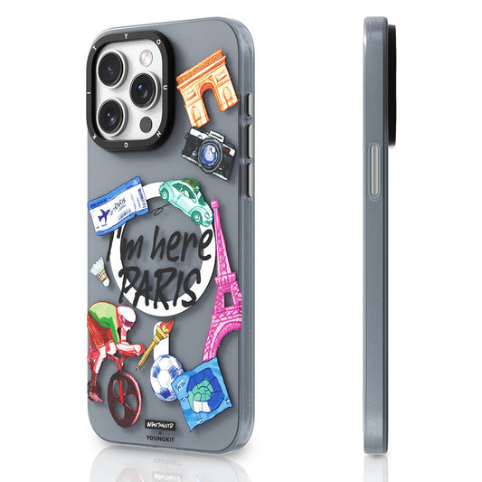 iPhone 15 Pro Max Kılıf M-safe Şarj Özellikli Youngkit in Paris Serisi Kapak