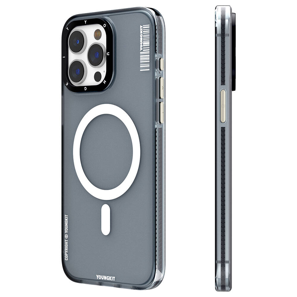 iPhone 15 Pro Max Kılıf M-safe Şarj Özellikli Youngkit Jiansha Serisi Kapak