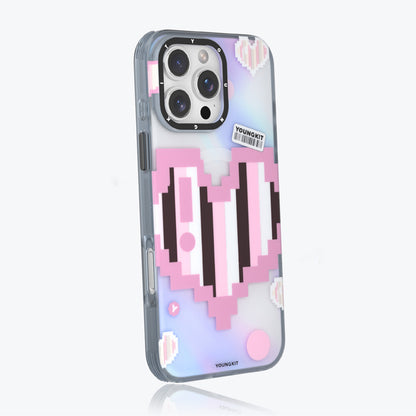 iPhone 15 Pro Max Kılıf M-safe Şarj Özellikli Youngkit Love Serisi Kapak