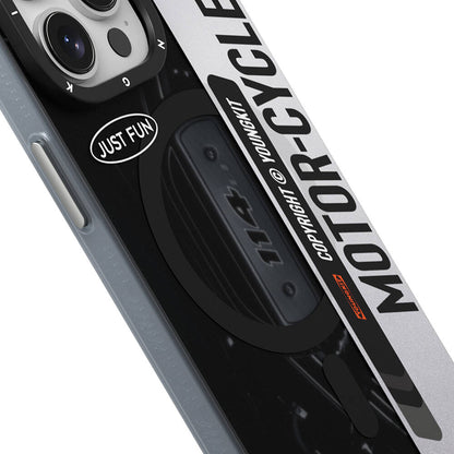 iPhone 15 Pro Max Kılıf M-safe Şarj Özellikli Youngkit Motorcycle Legend Serisi Kapak
