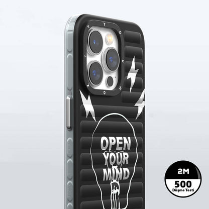 iPhone 15 Pro Max Kılıf M-safe Şarj Özellikli Youngkit Open Mind Serisi Kapak