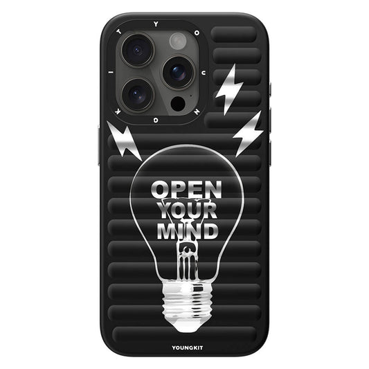 iPhone 15 Pro Max Kılıf M-safe Şarj Özellikli Youngkit Open Mind Serisi Kapak