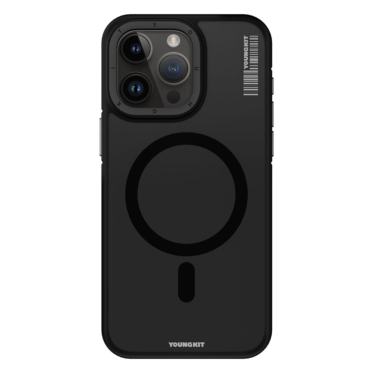 iPhone 15 Pro Max Kılıf M-safe Şarj Özellikli Youngkit Rock Sand Serisi Kapak