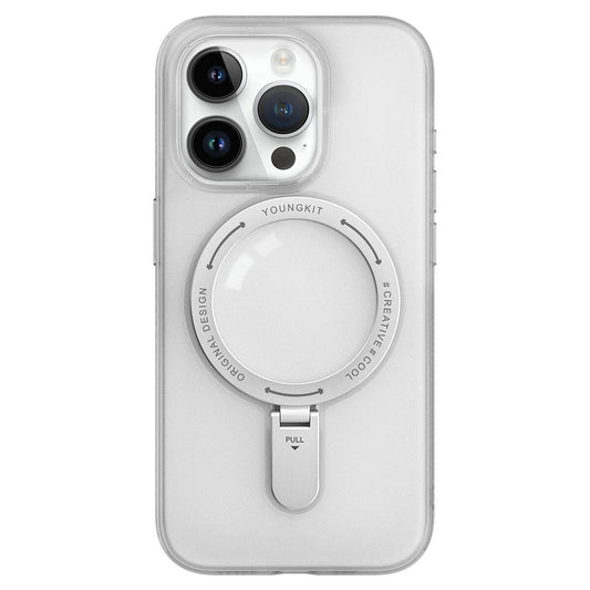 iPhone 15 Pro Max Kılıf M-safe Şarj Özellikli Youngkit Rock Serisi Kapak