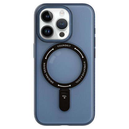 iPhone 15 Pro Max Kılıf M-safe Şarj Özellikli Youngkit Rock Serisi Kapak