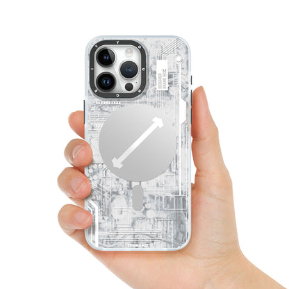 iPhone 15 Pro Max Kılıf M-safe Şarj Özellikli YoungKit Technology Serisi Kapak