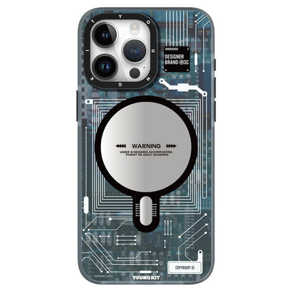 iPhone 15 Pro Max Kılıf M-safe Şarj Özellikli YoungKit Technology Serisi Kapak