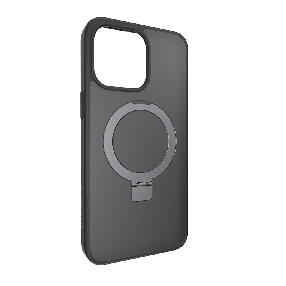 iPhone 15 Pro Max Kılıf M-safe Şarj Özellikli Yüzük Standlı Lisanslı Switcheasy Magstand-M Kapak