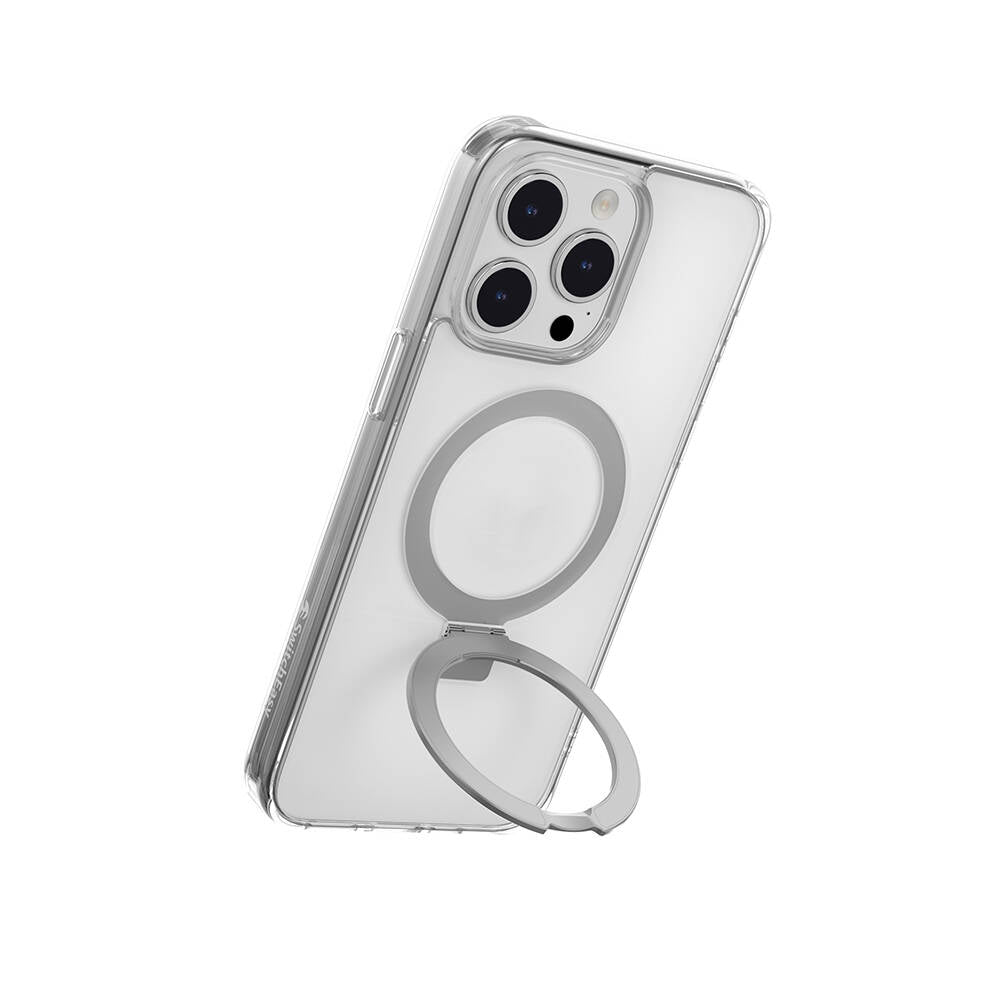 iPhone 15 Pro Max Kılıf M-safe Şarj Özellikli Yüzük Standlı Lisanslı Switcheasy Magstand-M Kapak
