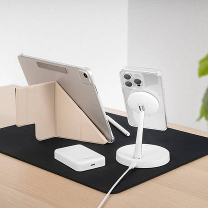 iPhone 15 Pro Max Kılıf M-safe Şarj Özellikli Yüzük Standlı Lisanslı Switcheasy Magstand-M Kapak