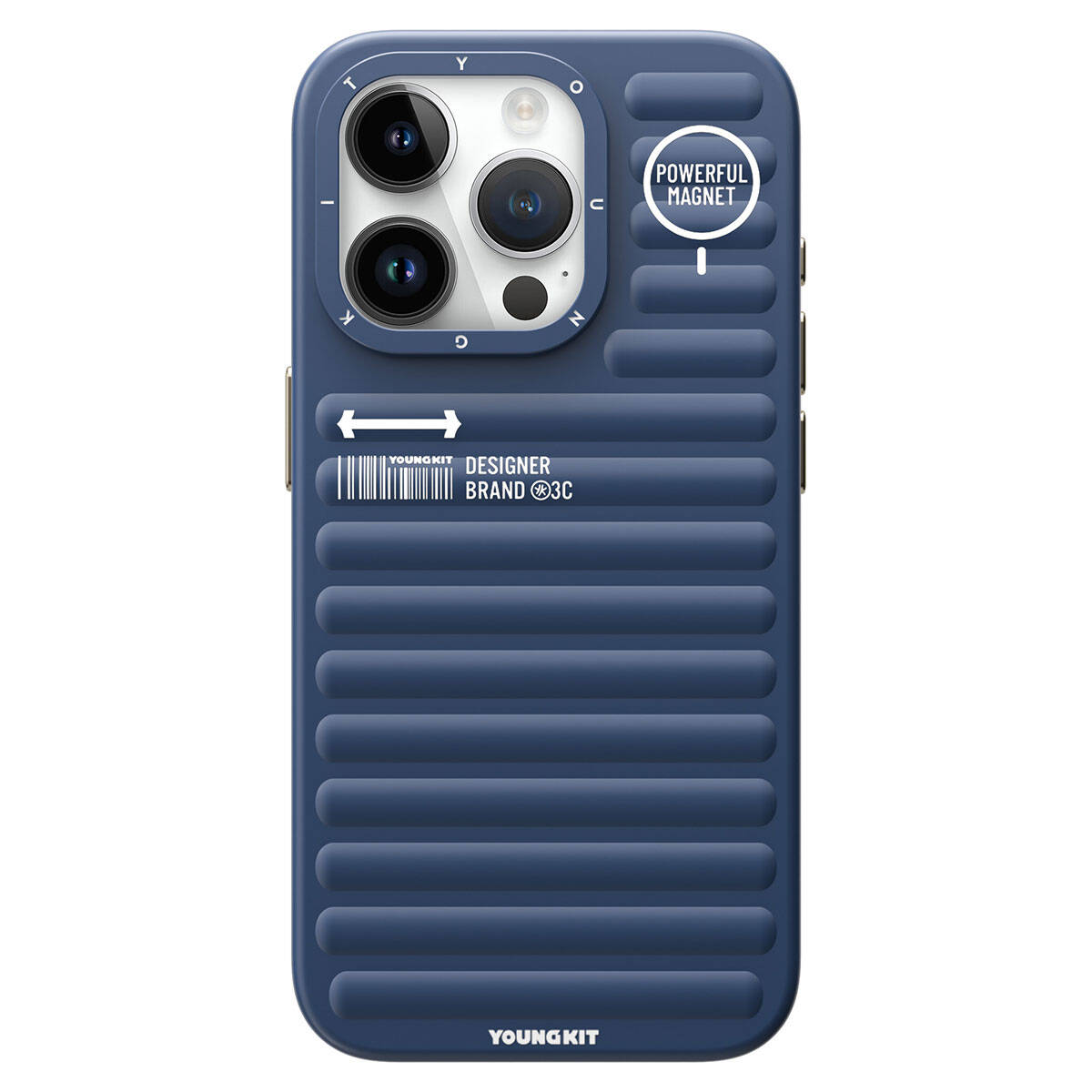 iPhone 15 Pro Max Kılıf Mat Renkli Tasarım YoungKit Original Serisi Kapak