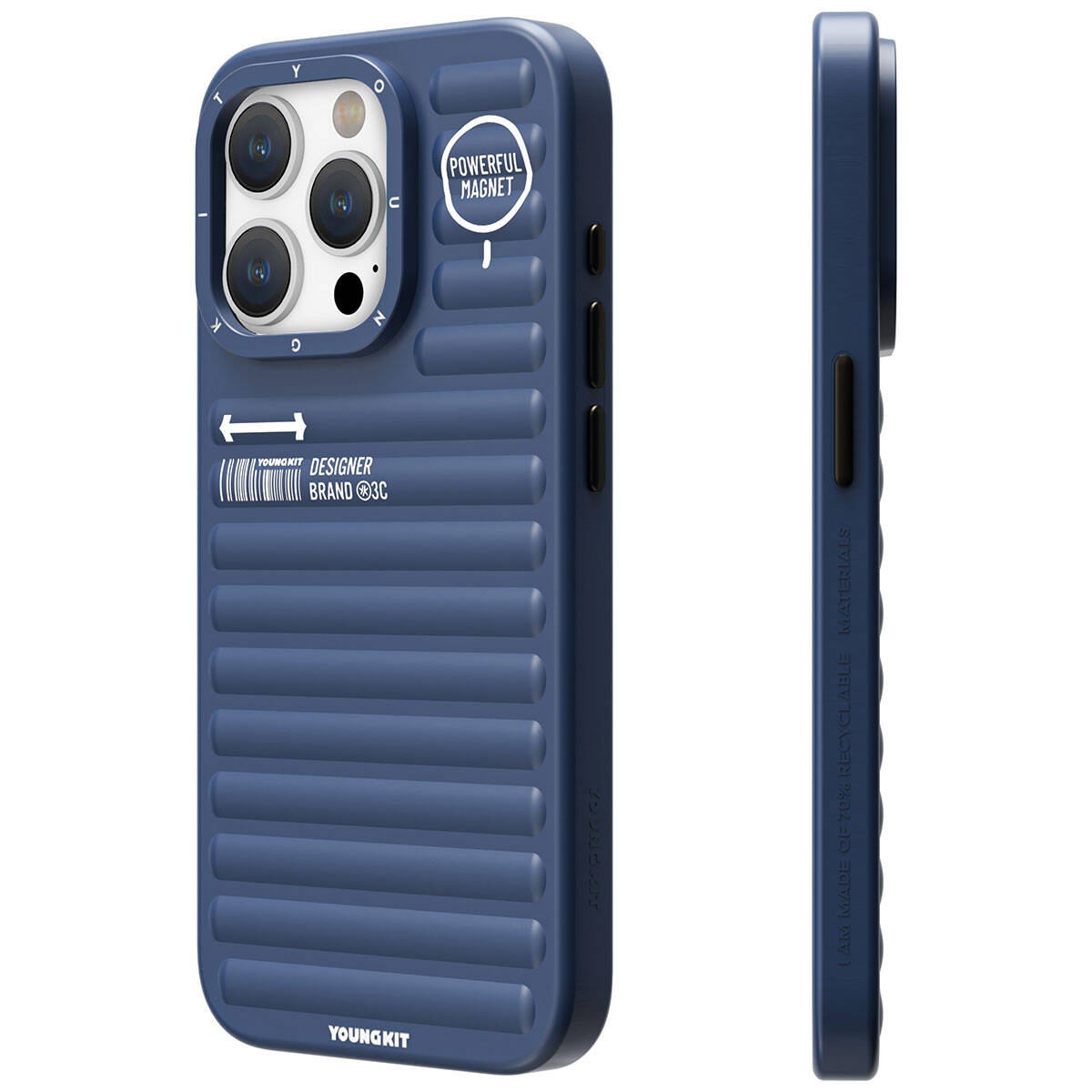 iPhone 15 Pro Max Kılıf Mat Renkli Tasarım YoungKit Original Serisi Kapak