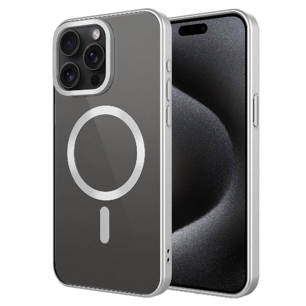 Apple iPhone 15 Pro Max Kılıf Mat Tasarımlı M-safe Wireless Şarj Özellikli Zore Mat Setro Kapak