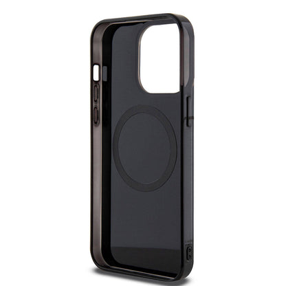 iPhone 15 Pro Max Kılıf Mercedes Benz Orjinal Lisanslı M-safe Şarj Özellikli Çift Katmanlı Paralel Çizgi Desenli Kapak