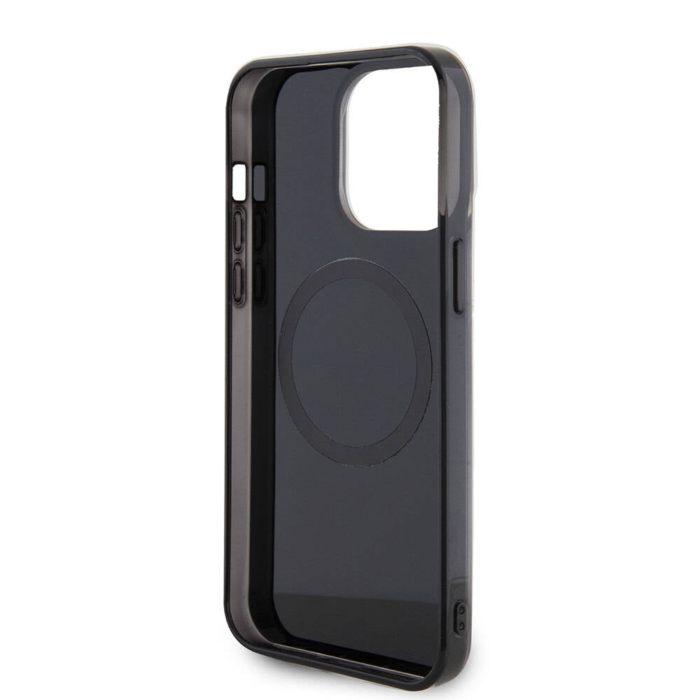 iPhone 15 Pro Max Kılıf Mercedes Benz Orjinal Lisanslı M-safe Şarj Özellikli Çift Katmanlı Paralel Çizgi Desenli Kapak
