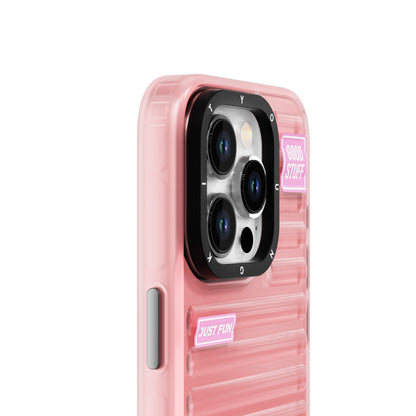 iPhone 15 Pro Max Kılıf Şeffaf Renkli Tasarım YoungKit Fluorite Serisi Kapak