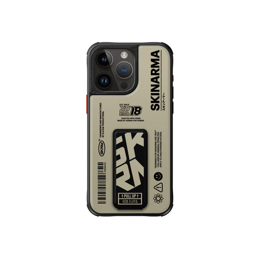 iPhone 15 Pro Max Kılıf SkinArma Desenli Airbag Tasarımlı Standlı Spunk Kapak