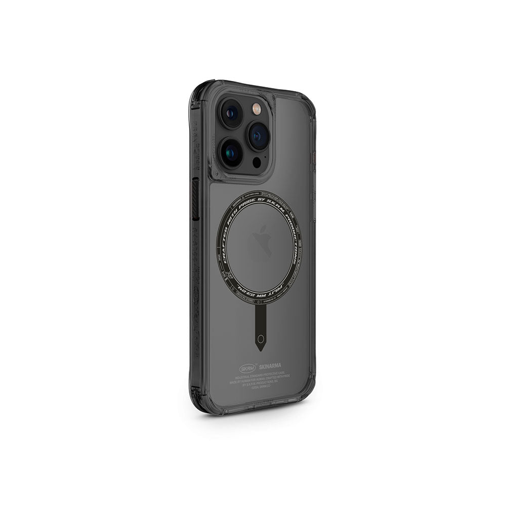 iPhone 15 Pro Max Kılıf SkinArma Şeffaf Airbag Tasarımlı M-safe Şarj Özellikli Saido Kapak