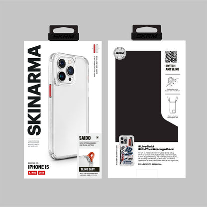 iPhone 15 Pro Max Kılıf SkinArma Şeffaf Airbag Tasarımlı Saido Kapak
