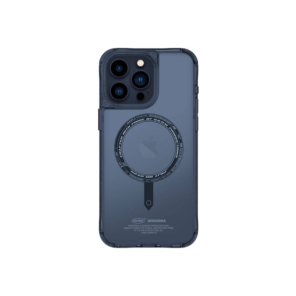 iPhone 15 Pro Max Kılıf SkinArma Şeffaf M-safe Şarj Özellikli Kado Kartlıklı Saido Kapak