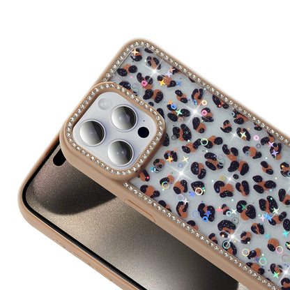 Apple iPhone 15 Pro Max Kılıf Taşlı ve Simli Tasarım Zore Azra Kapak