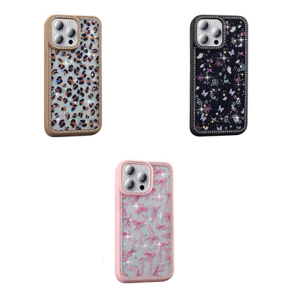 Apple iPhone 15 Pro Max Kılıf Taşlı ve Simli Tasarım Zore Azra Kapak