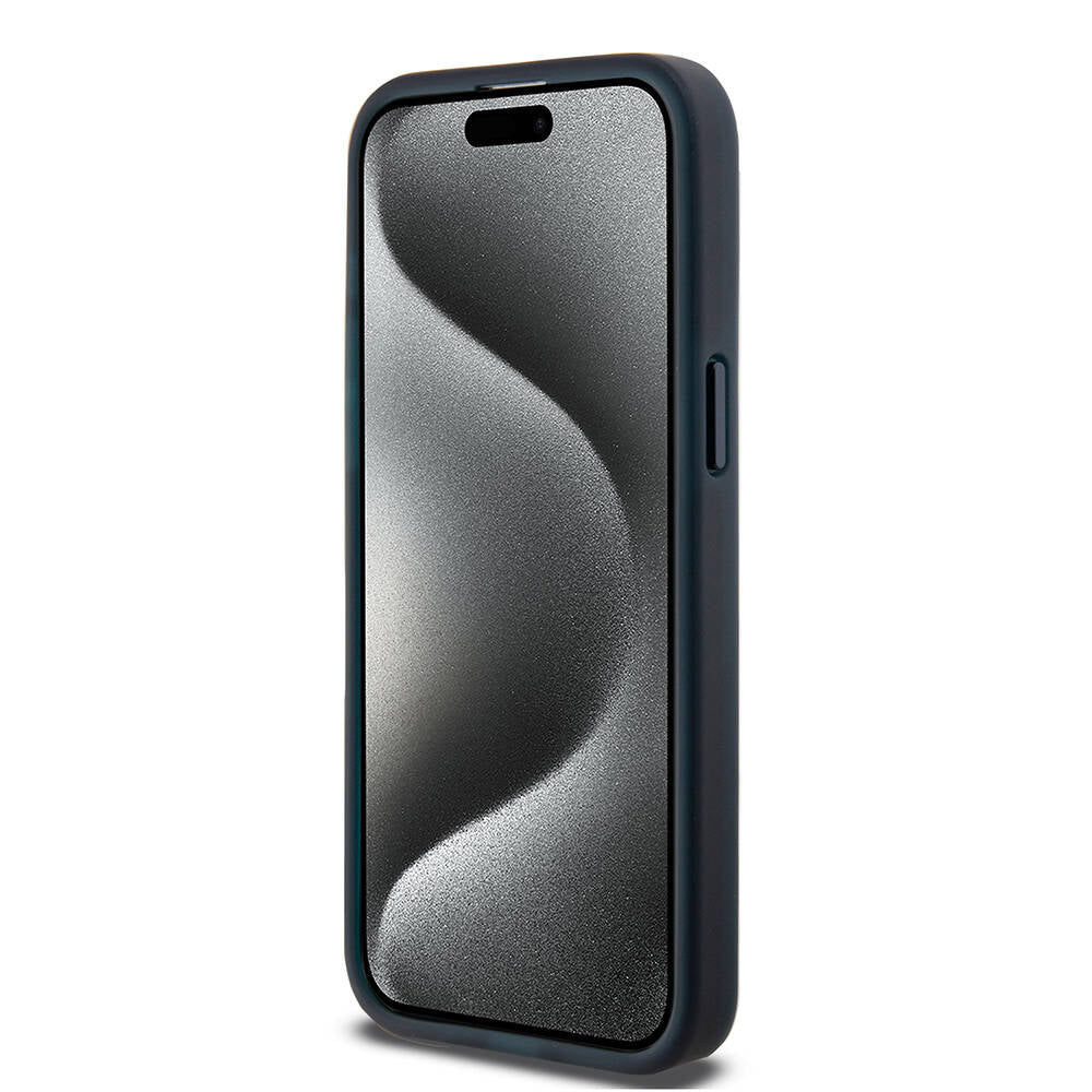 iPhone 15 Pro Max Kılıf TUMI Orjinal Lisanslı M-safe Şarj Özellikli Buzlanmış Saydam Fırça Kamuflajı Desenli Kapak