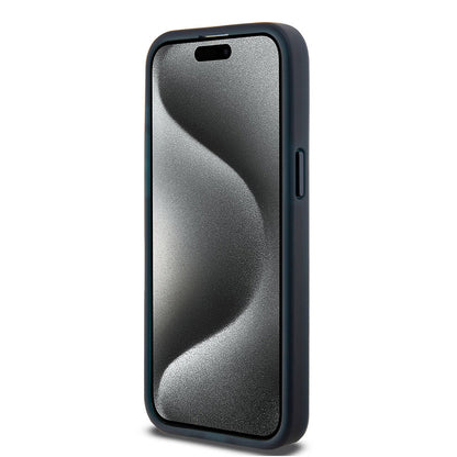 iPhone 15 Pro Max Kılıf TUMI Orjinal Lisanslı M-safe Şarj Özellikli Buzlanmış Saydam Fırça Kamuflajı Desenli Kapak