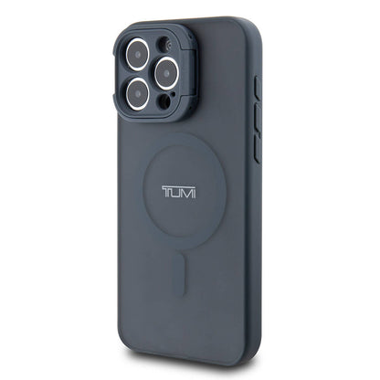 iPhone 15 Pro Max Kılıf TUMI Orjinal Lisanslı M-safe Şarj Özellikli Kamera Standlı Buzlu Mat Kapak