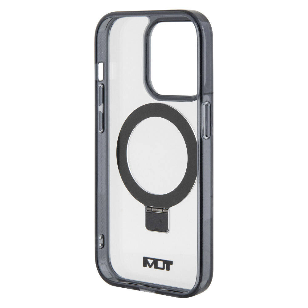 iPhone 15 Pro Max Kılıf TUMI Orjinal Lisanslı M-safe Şarj Özellikli Metal Logolu Ring Standlı Silikon Kapak
